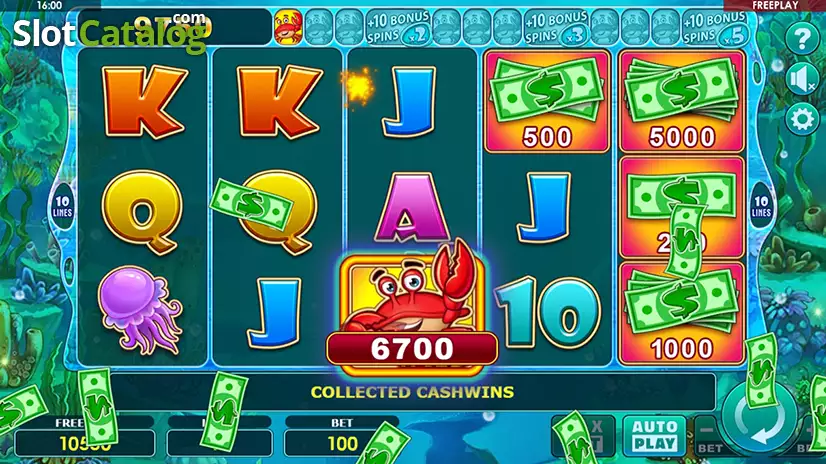 Cash & Crab Free Spins